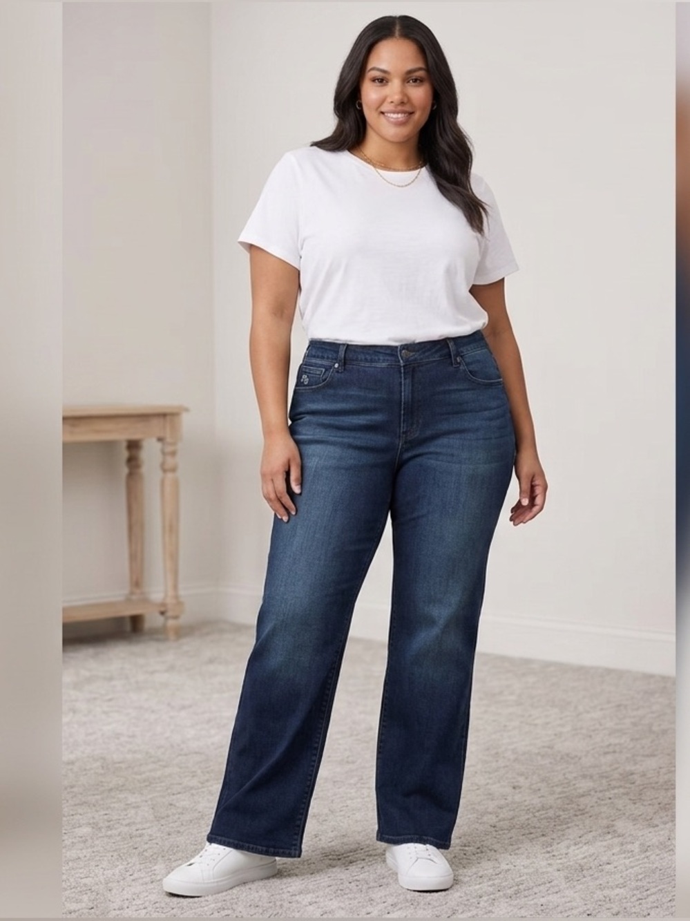 Miracle Jeans Dream Straight Dark Wash size 18 retail $69.50 NWT